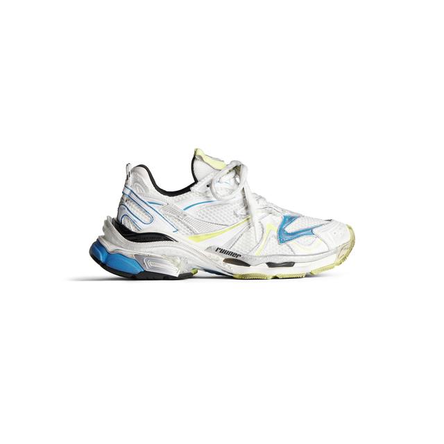 Men's Runner 2.0 Sneaker in White/yellow/blue Product Image