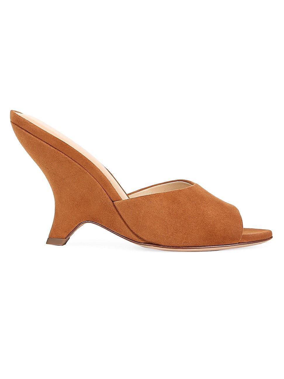 Womens Mila 95MM Suede Mules Product Image