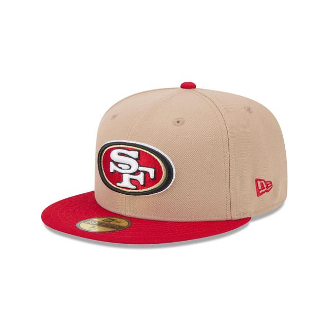 San Francisco 49ers Camel 59FIFTY Fitted Hat Male Product Image