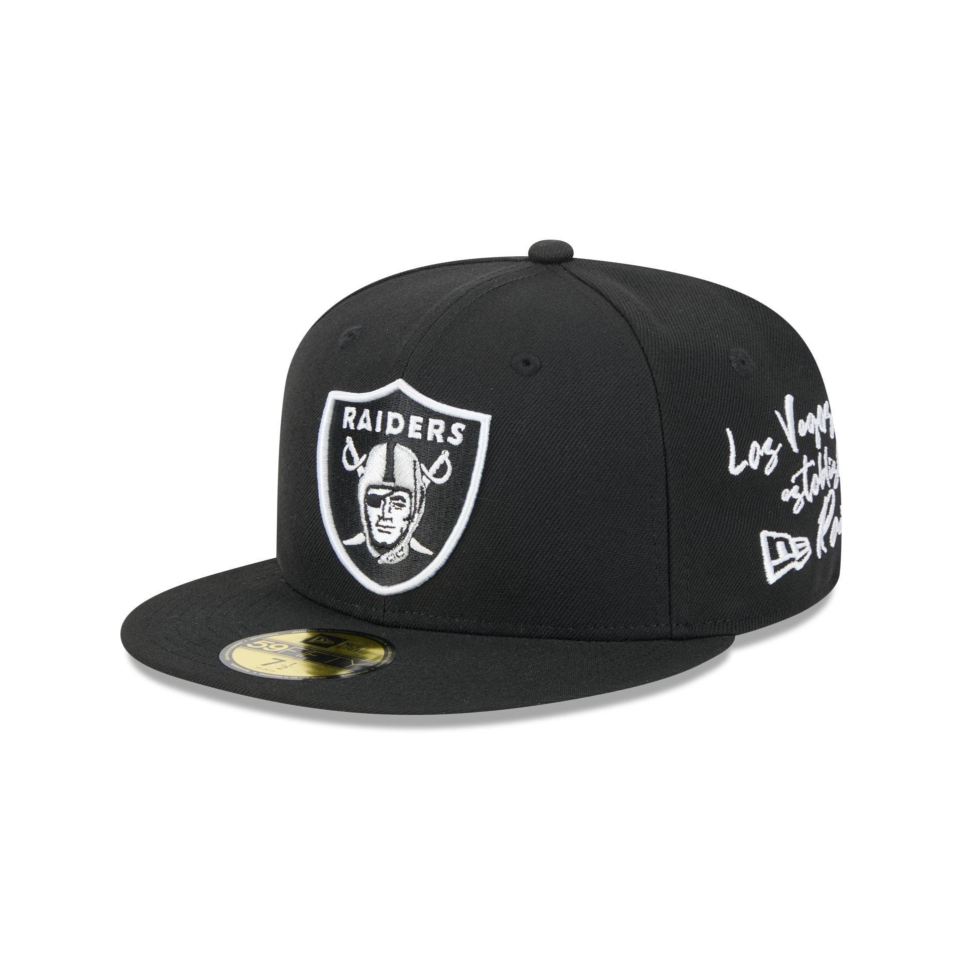 Las Vegas Raiders Team Verbiage 59FIFTY Fitted Hat Male Product Image