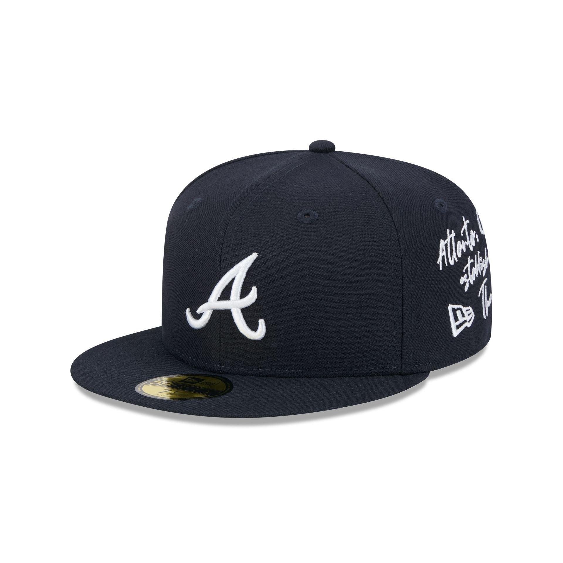 Atlanta Braves Team Verbiage 59FIFTY Fitted Hat Male Product Image