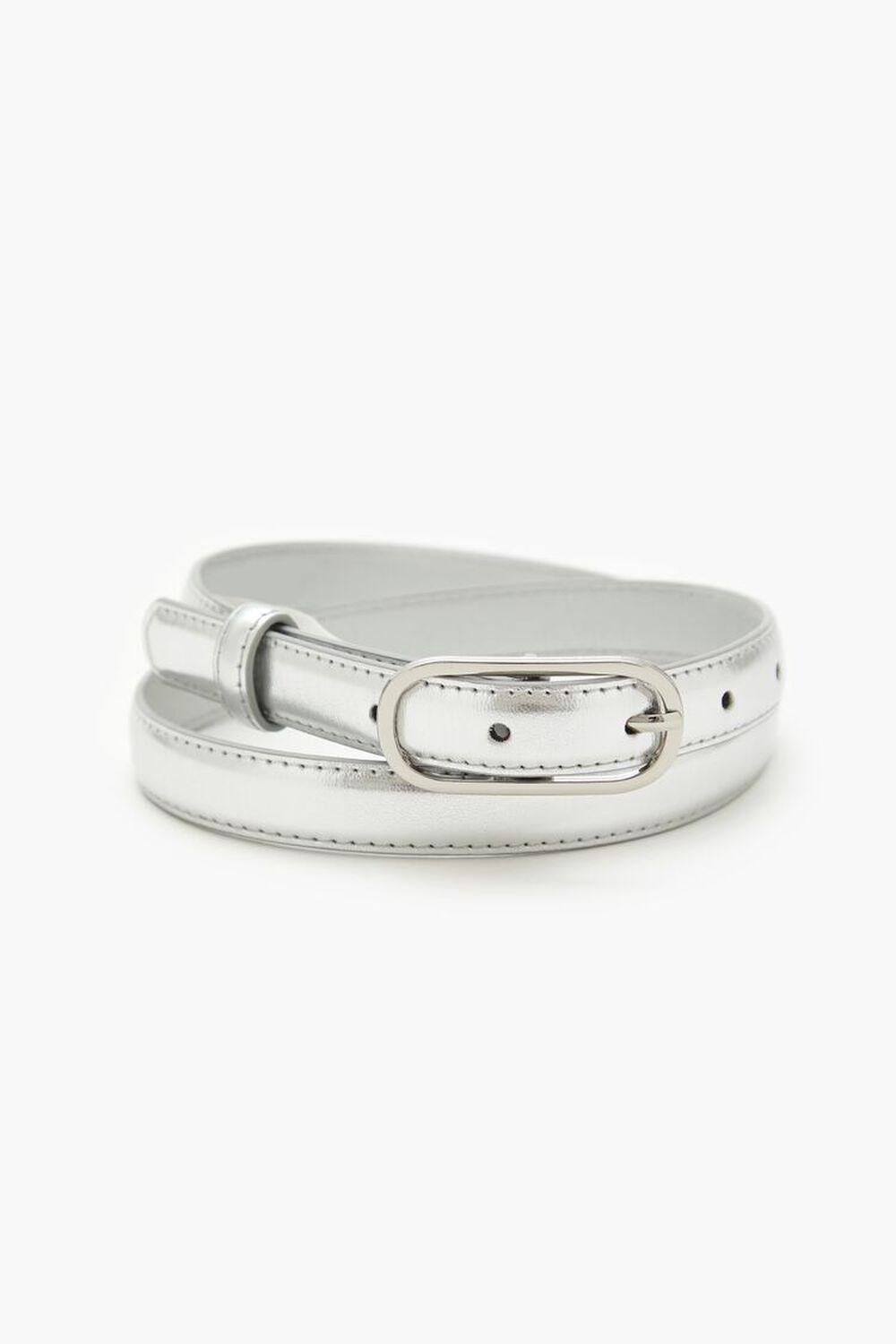 Metallic Faux Leather Belt | Forever 21 Product Image