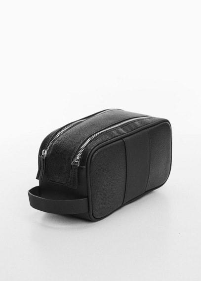 Mango Mens Zipped Pebbled Cosmetic Bag Product Image