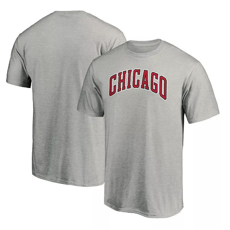 Mens Fanatics Branded Heathered Gray Chicago Bulls Alternate Logo T-Shirt Product Image