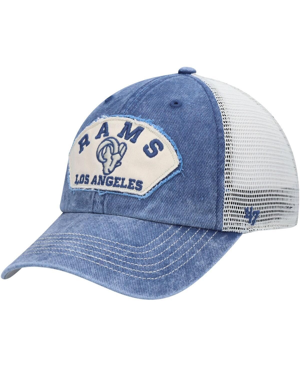 Mens 47 Brand Navy Los Angeles Rams Denali Trucker Clean Up Snapback Hat - Navy Product Image