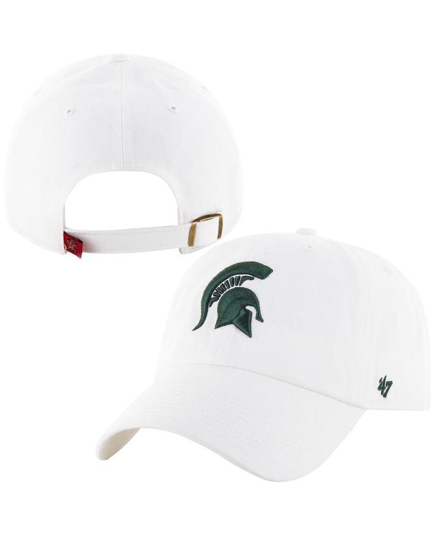 Michigan State Spartans 47 Brand Clean Up Adjustable Hat - White Product Image