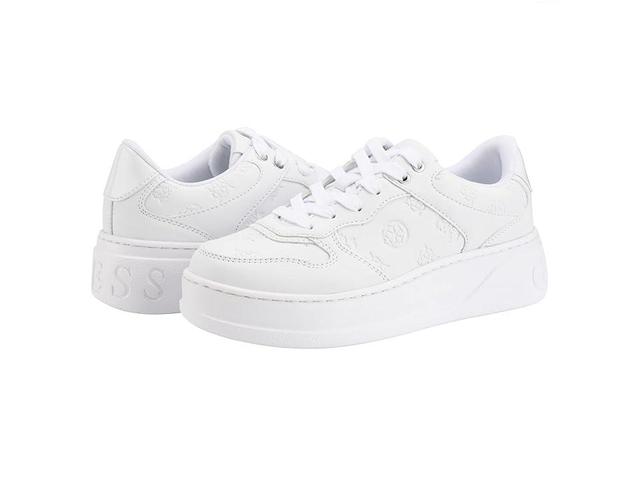 Guess Womens Cleva Lace-up Logo Platform Fashion Sneakers Product Image