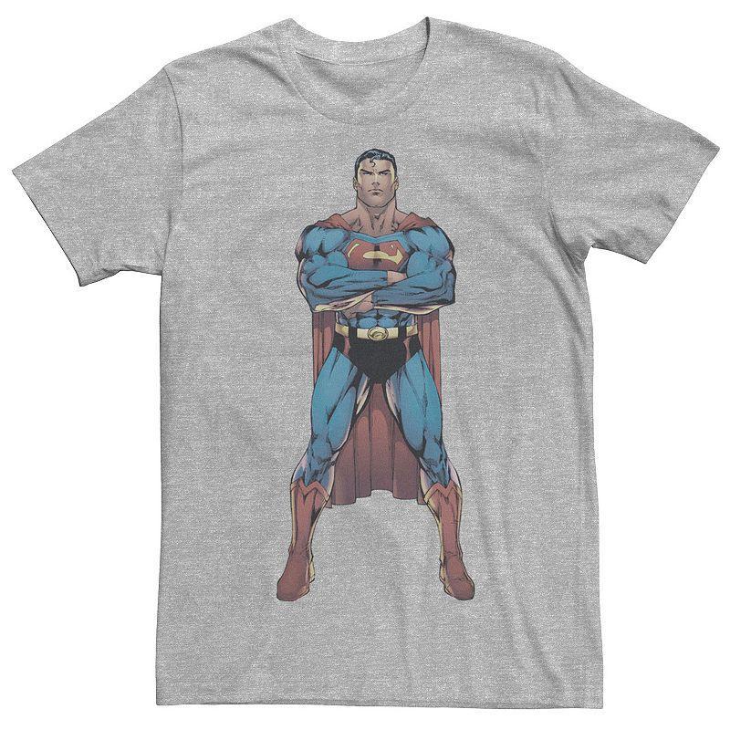 Mens DC Comics Superman Power Stance Comic Poster Tee Product Image