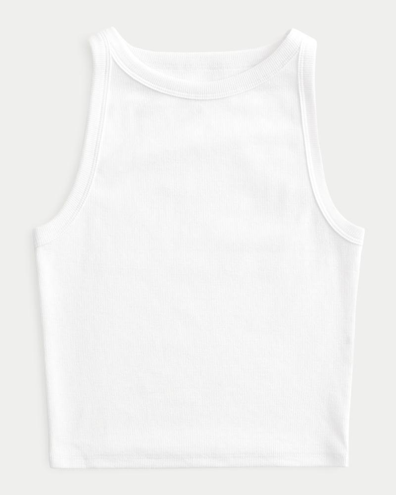 Ribbed High-Neck Tank product image