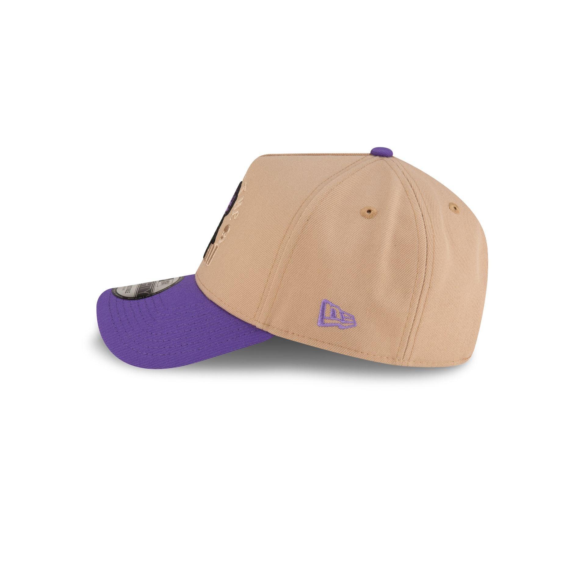 New Era Cap Day of the Dead Purple Rose 9FORTY A-Frame Snapback Hat Male Product Image