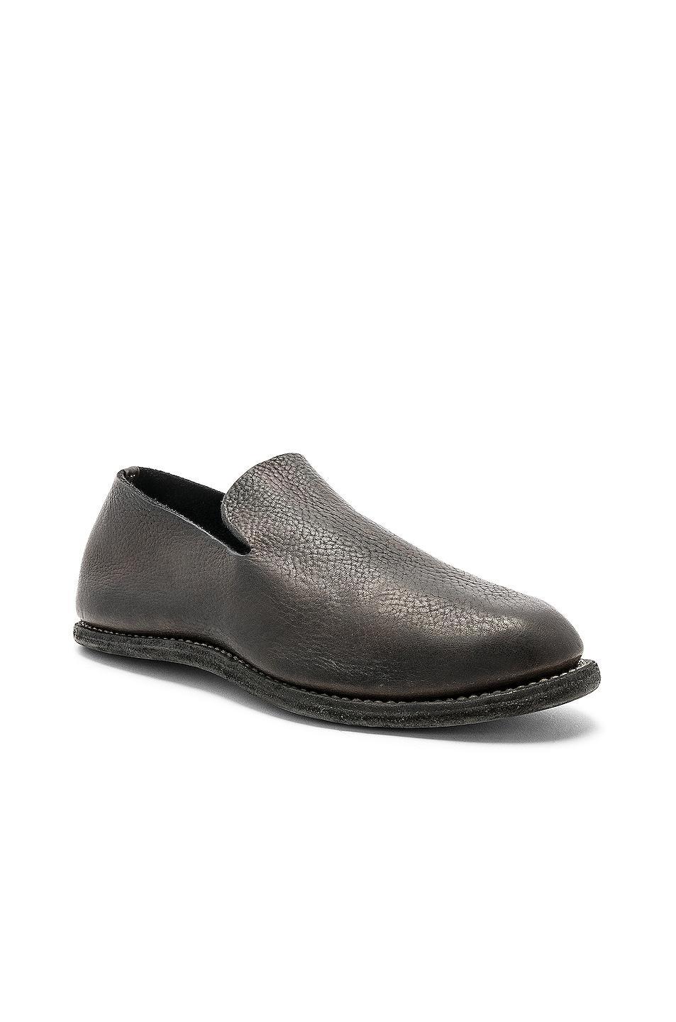 Guidi Calf Full Grain Slip On in Black Product Image