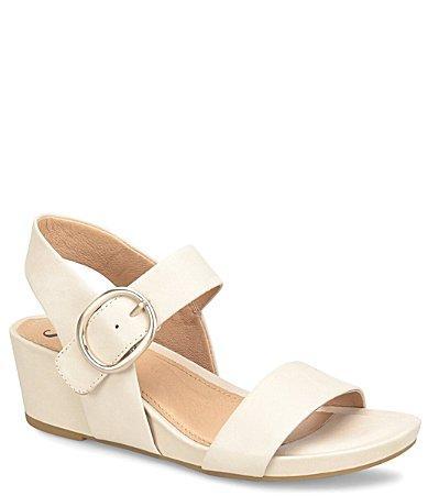 Sofft Vaya Leather Wedge Sandals Product Image