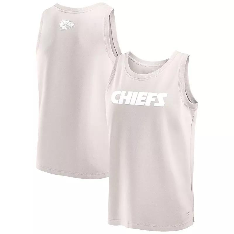 Mens Fanatics Cream Kansas City Chiefs Elements Tank Top Product Image