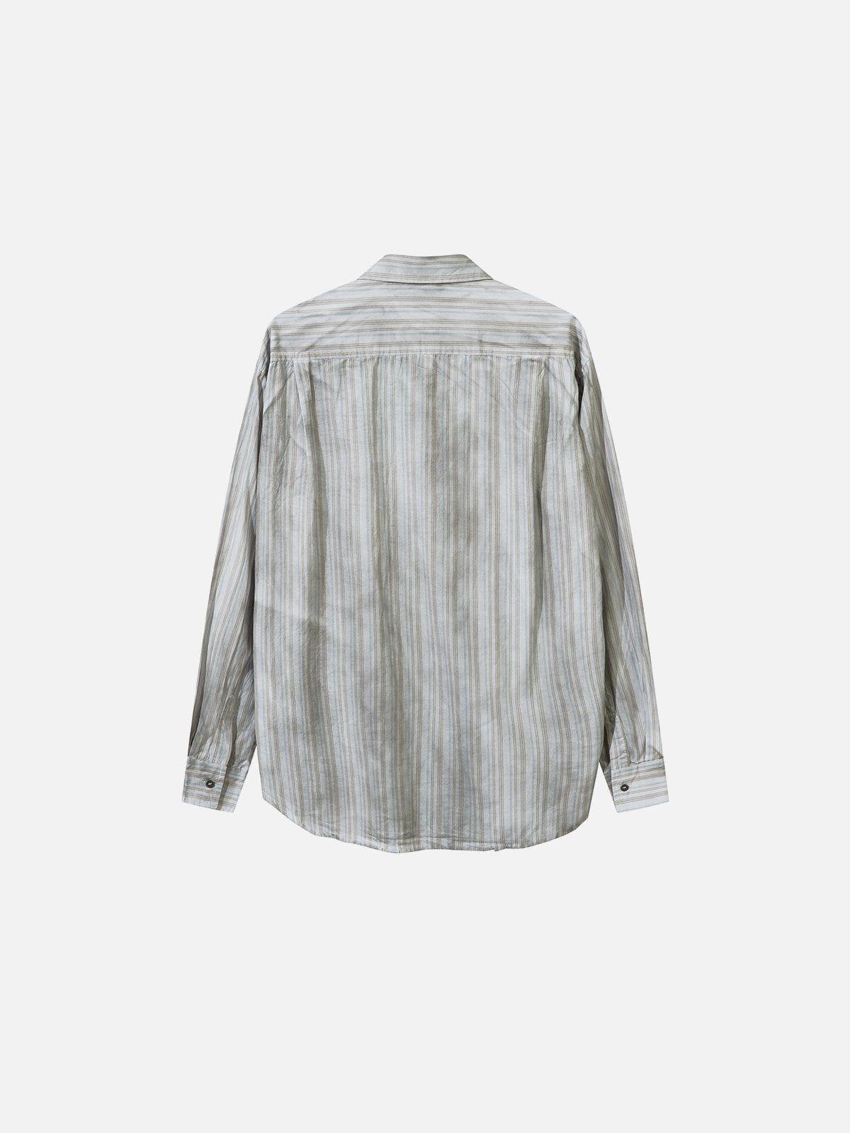 Aelfric Eden Stripe Washed Long Sleeve Shirt Product Image