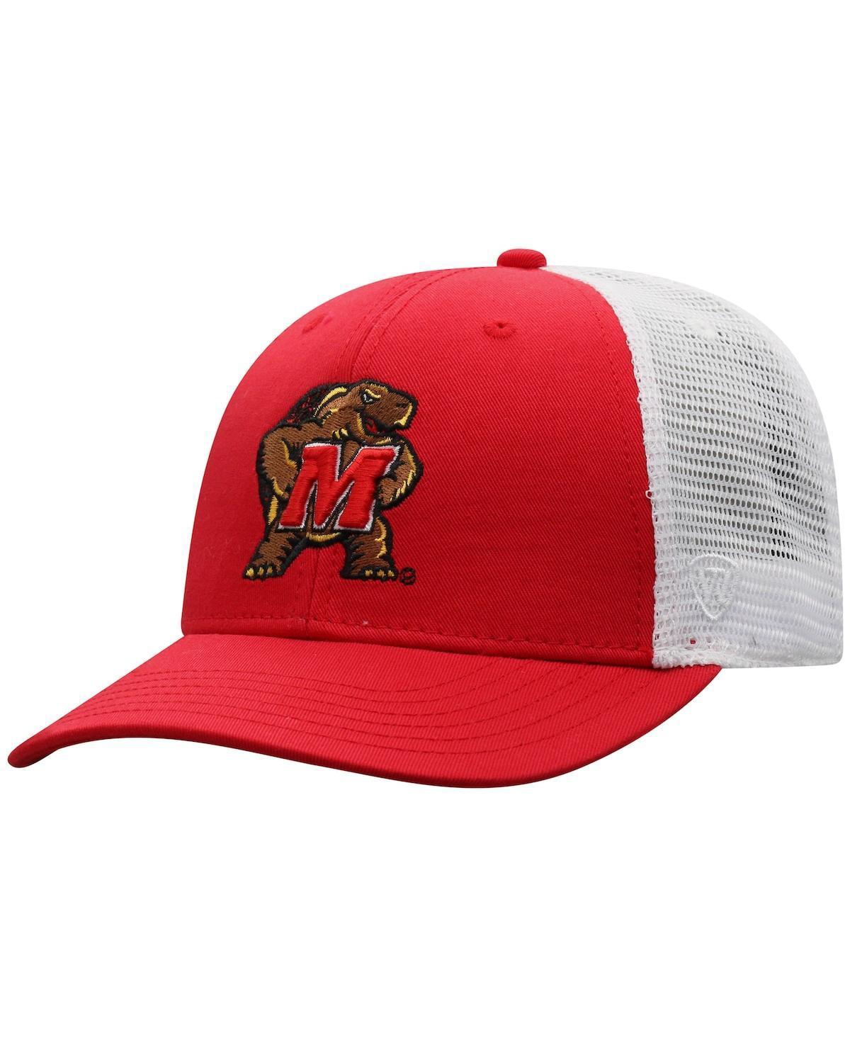 Mens Top of the World /White Maryland Terrapins Trucker Snapback Hat Product Image