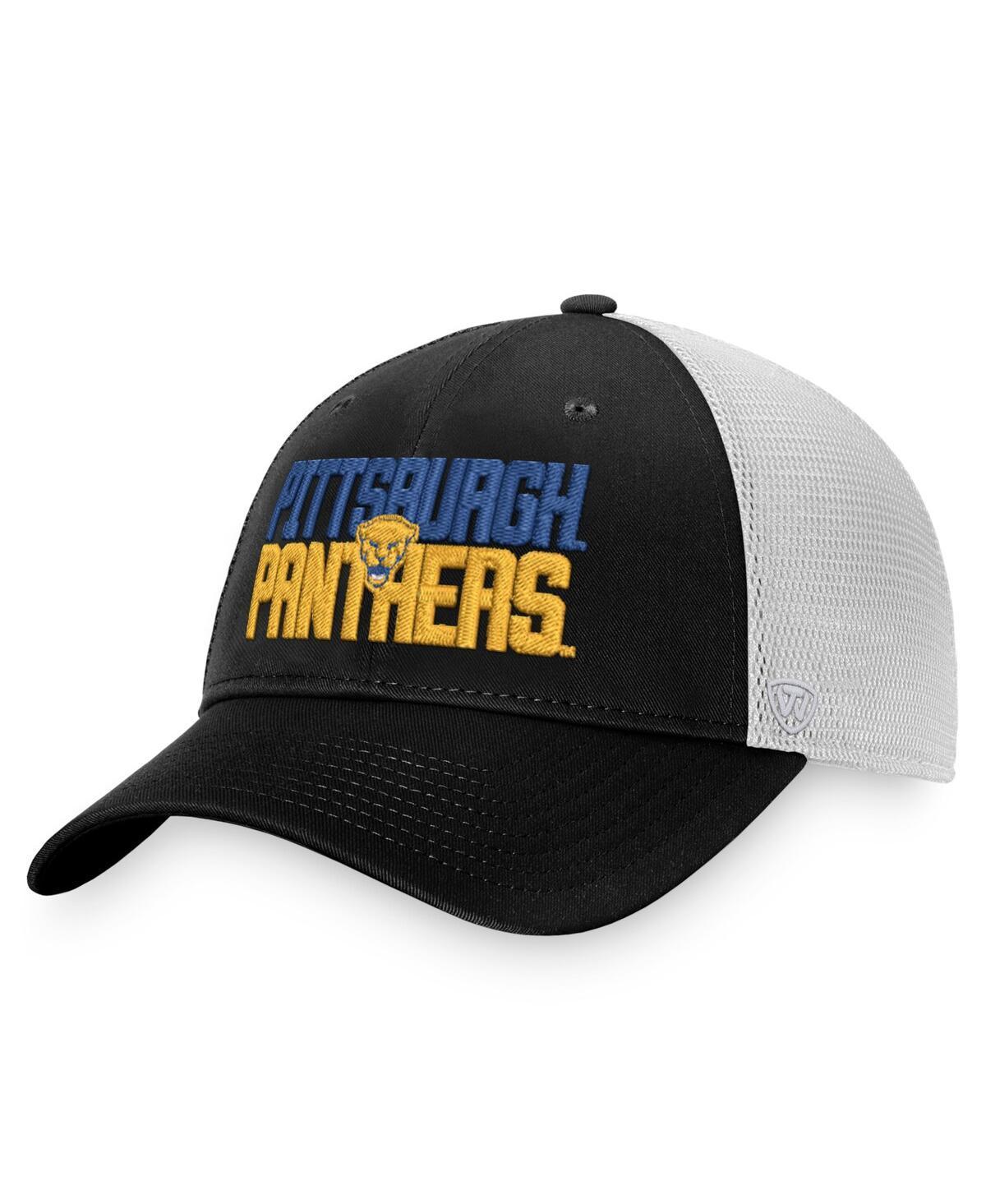 Mens Top of the World /White Pitt Panthers Stockpile Trucker Snapback Hat Product Image