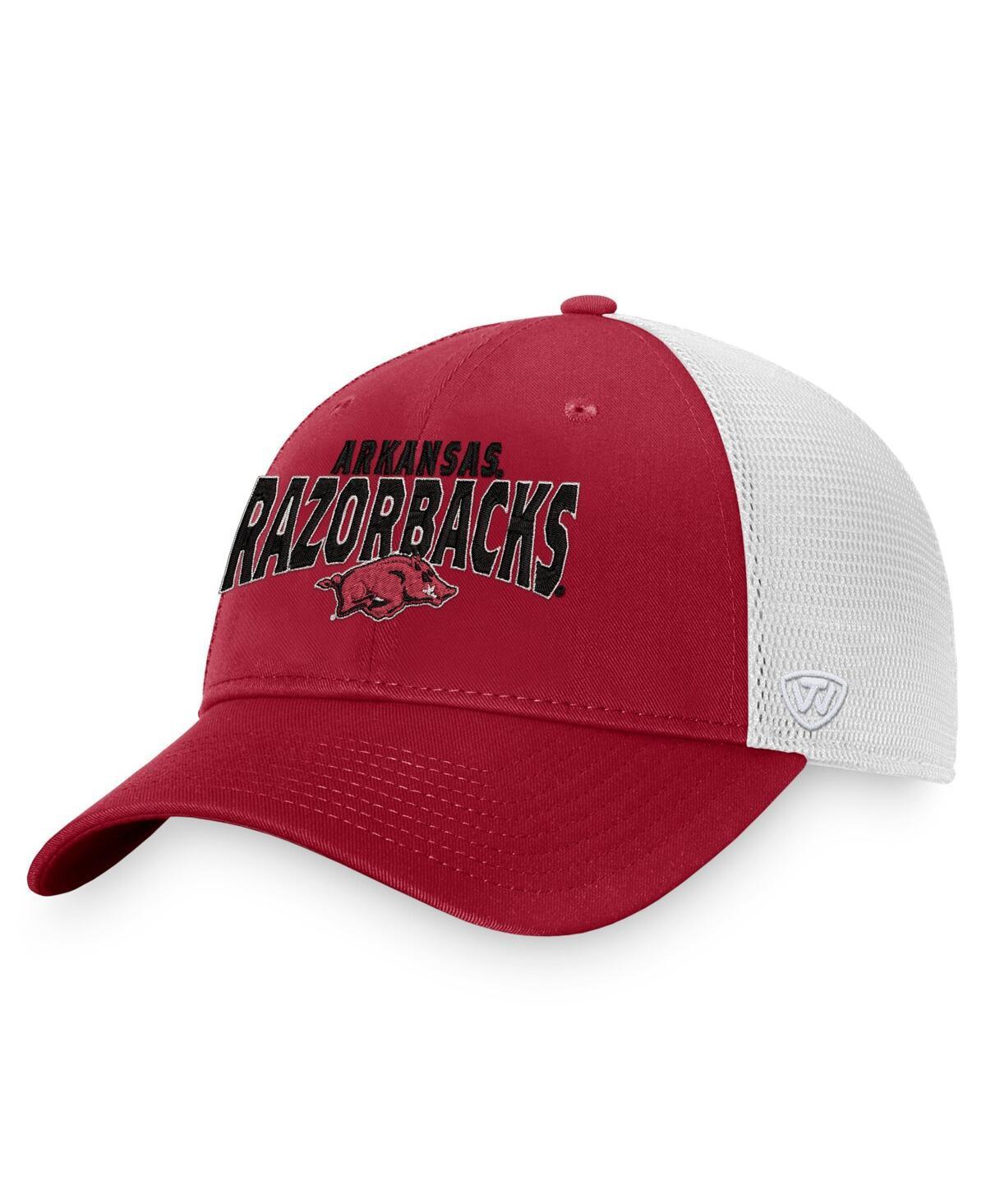 Mens Top of the World Cardinal Arkansas Razorbacks Breakout Trucker Snapback Hat Product Image