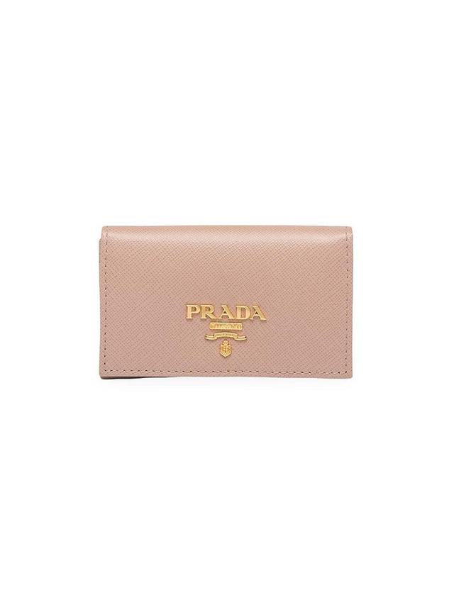 Womens Saffiano Leather Card Holder Product Image