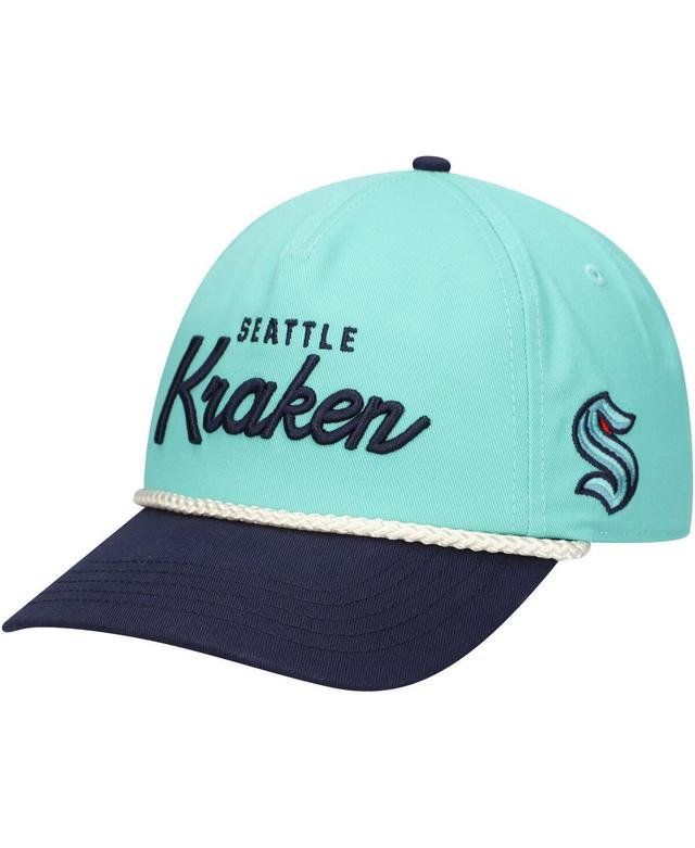 American Needle Mens Light Blue Seattle Kraken Roscoe Washed Twill Adjustable Hat - Light Blue Product Image