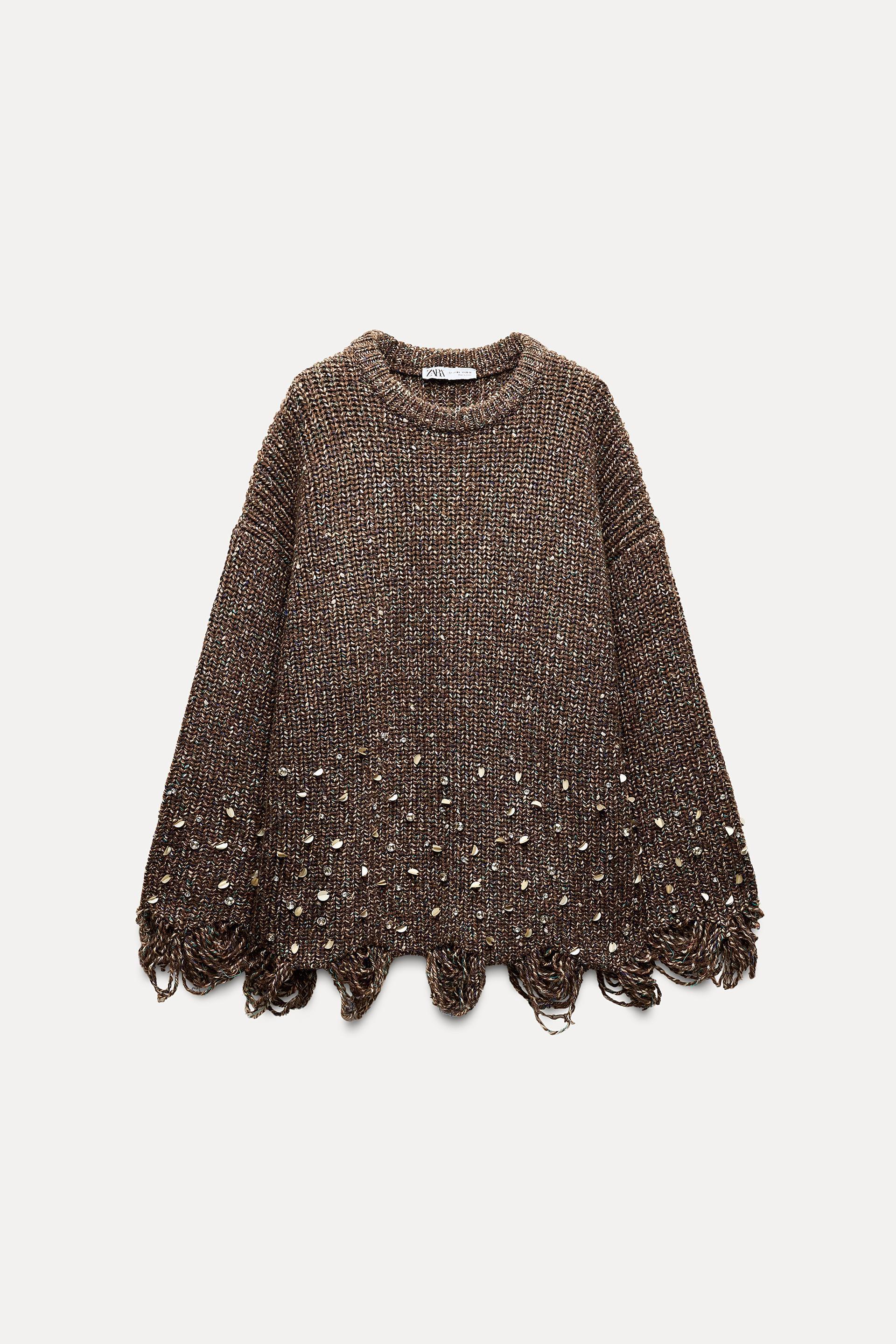 SEQUINED KNIT SWEATER Product Image