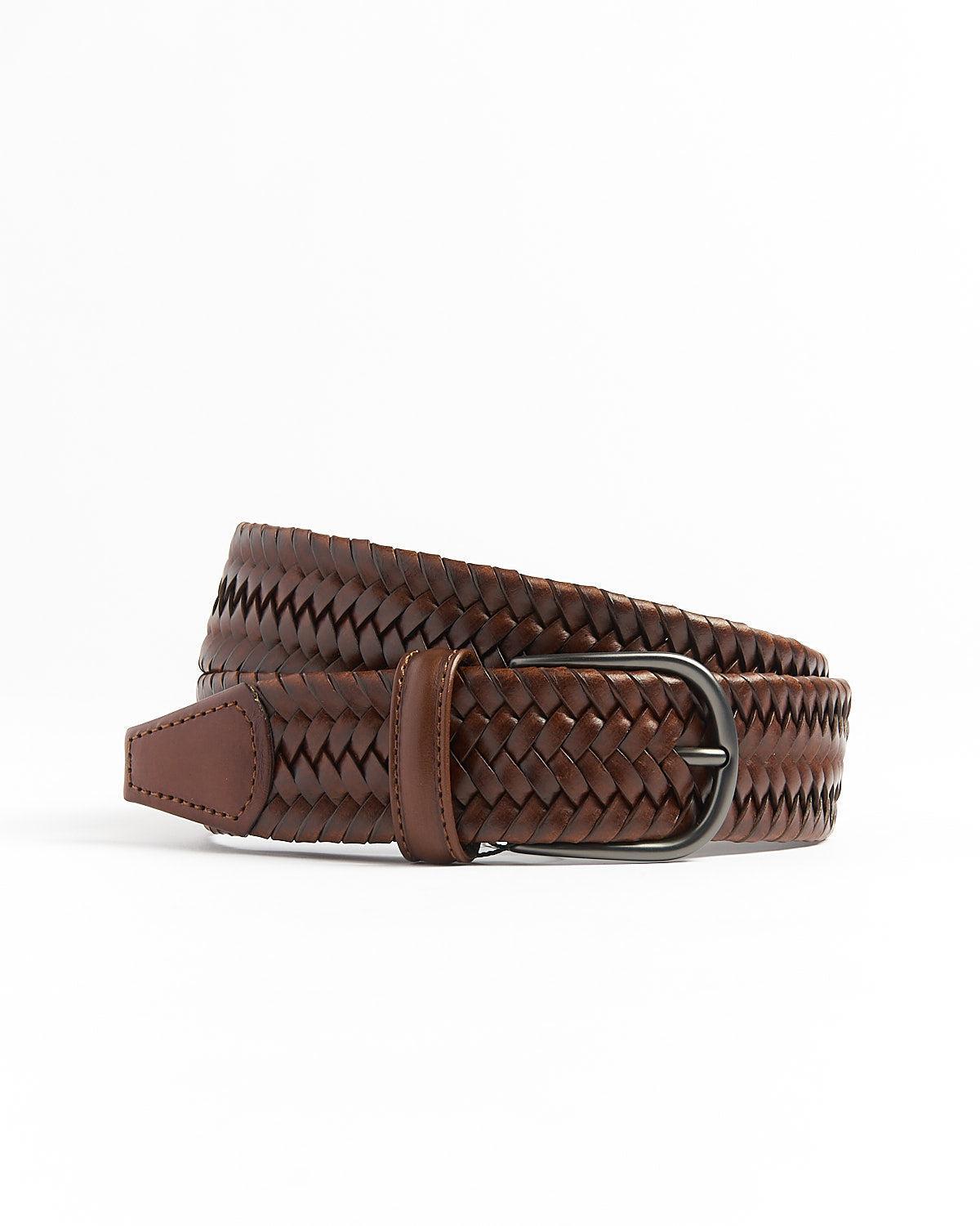 Anderson's Stretch Leather Braided Belt Product Image