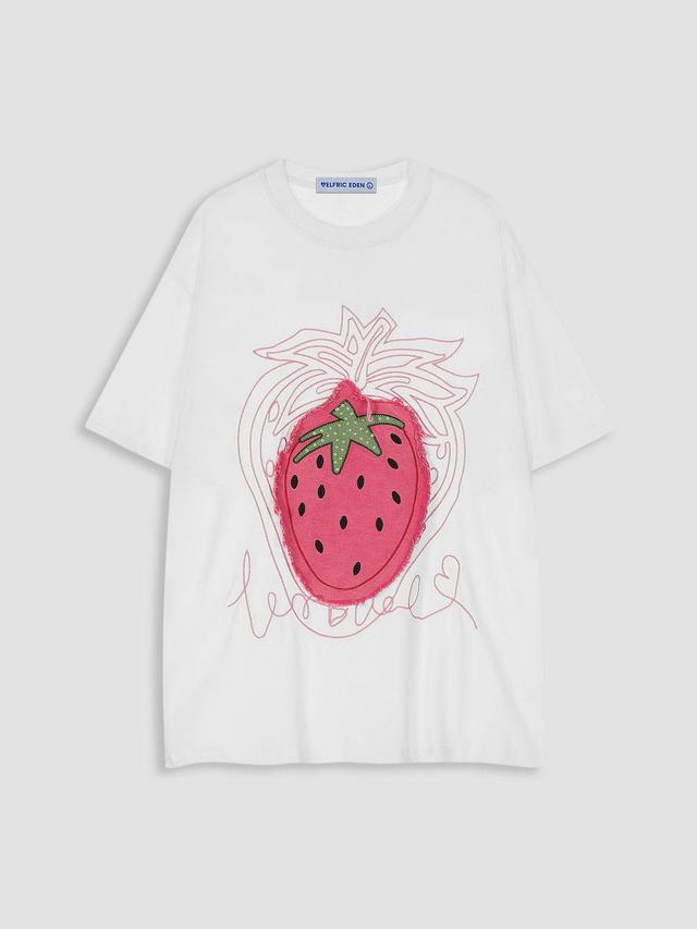 Aelfric Eden Embroidery Strawberry Tee Product Image