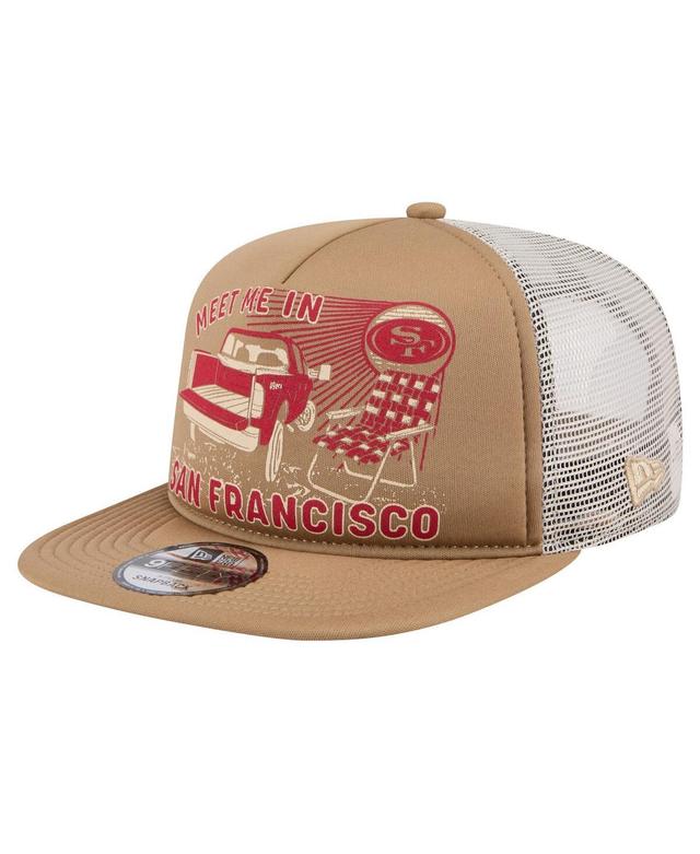 Mens New Era Tan San Francisco 49ers Meet Me 9FIFTY Snapback Hat Product Image