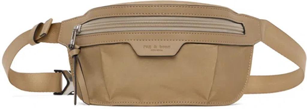 Beige Mini Commuter Belt Bag In Lightsand Product Image