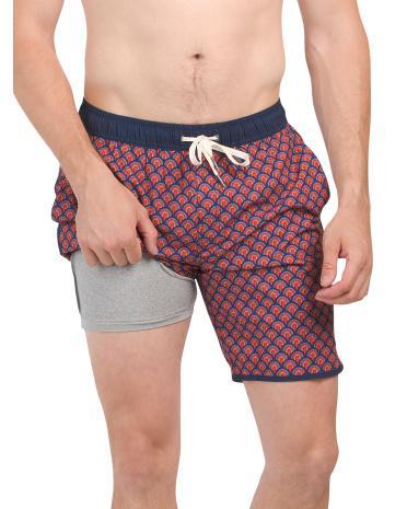 Anchor Swim Shorts With Breathable Performance Liner for Men Product Image