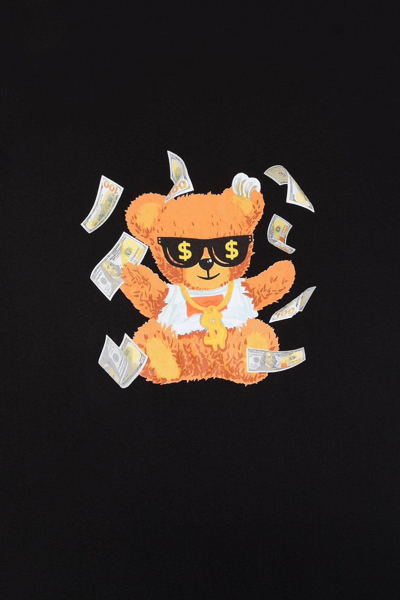 Money Bear Graphic T-Shirt Male Product Image