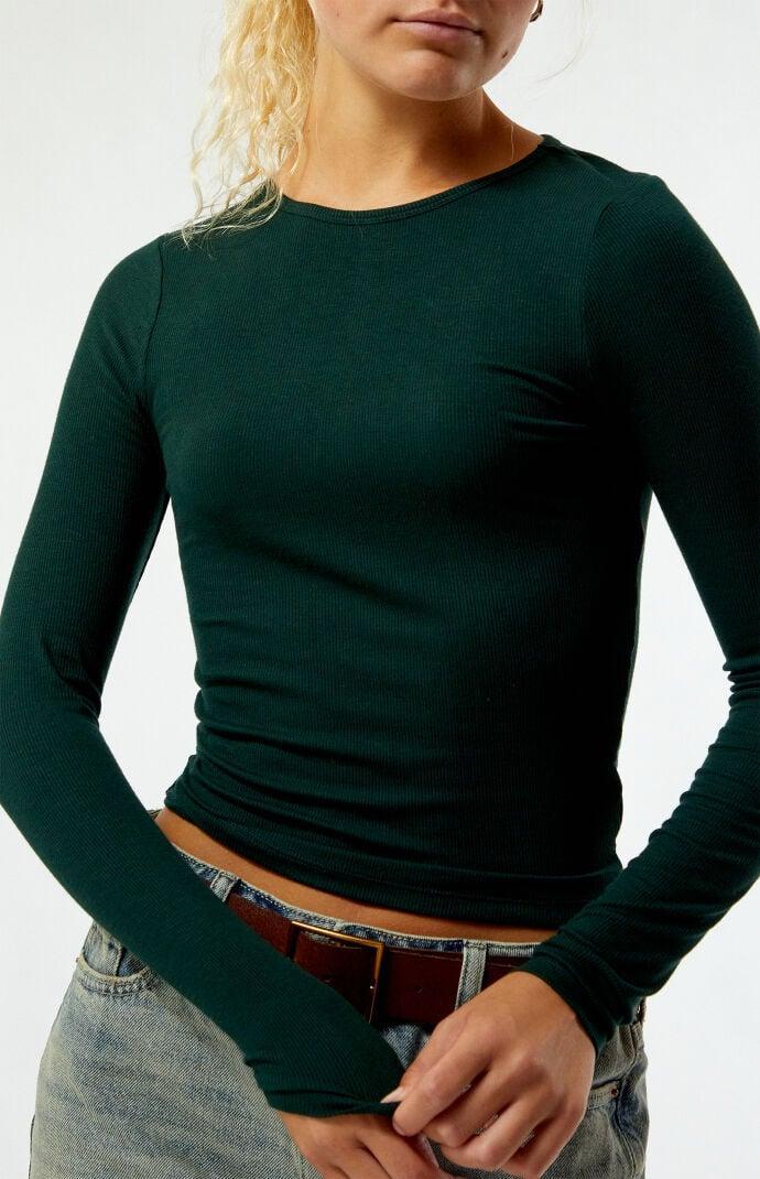 Women's Queen Long Sleeve Cropped T-Shirt Product Image