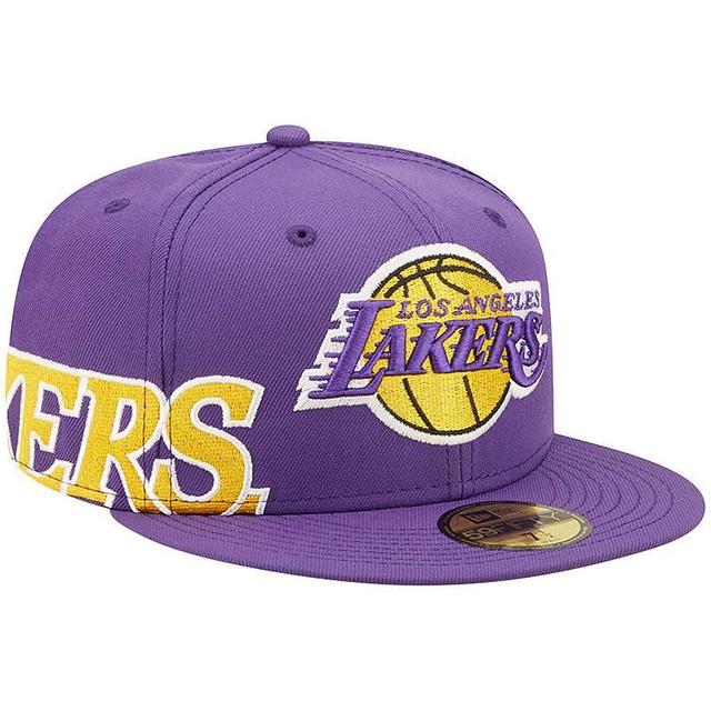 Mens New Era Los Angeles Lakers Side Split 59FIFTY Fitted Hat Product Image