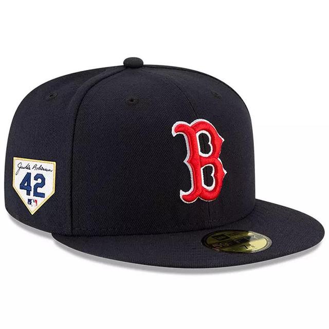 Mens New Era Boston Red Sox 2023 Jackie Robinson Day 59FIFTY Fitted Hat Blue Product Image