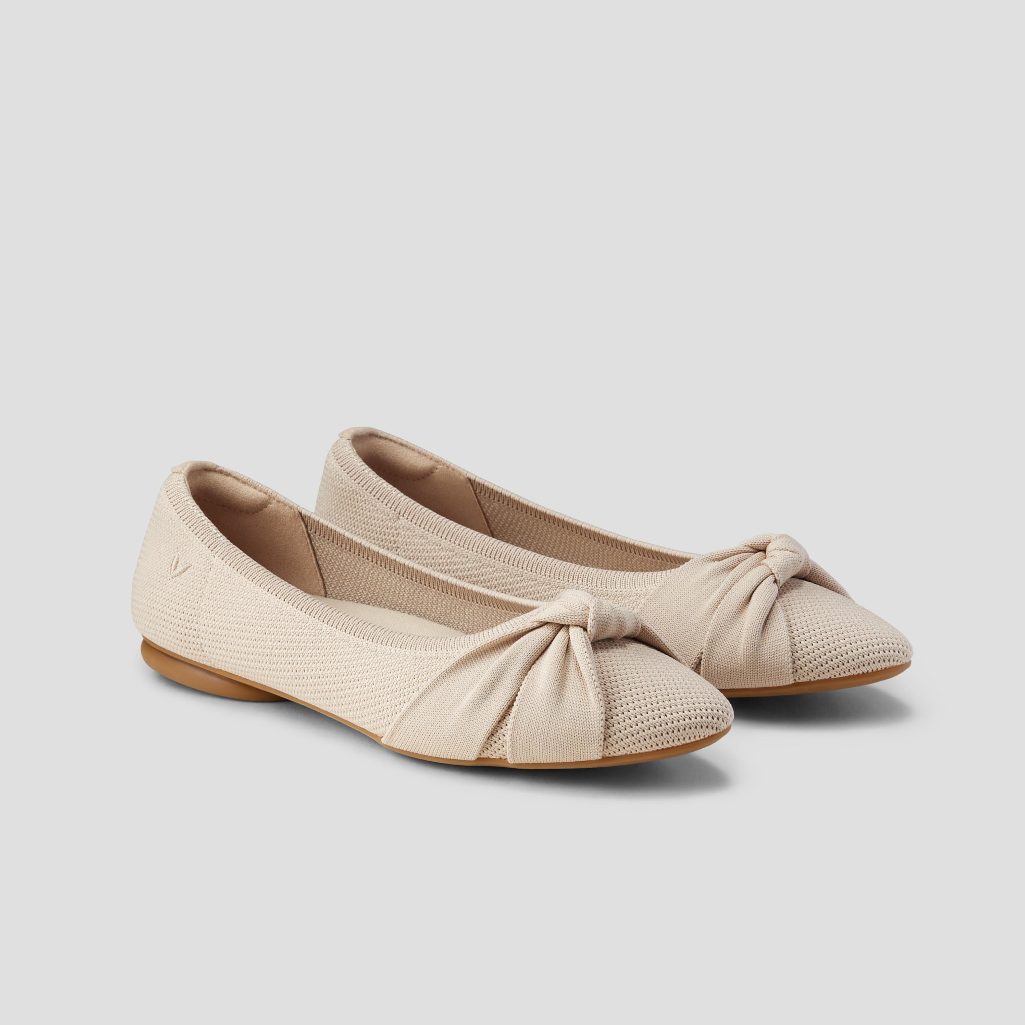 Almond-Toe Knotted Flats (Bibi) product image