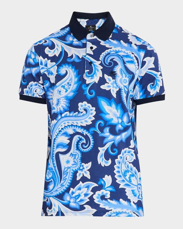 Men's Paisley Polo Shirt Product Image