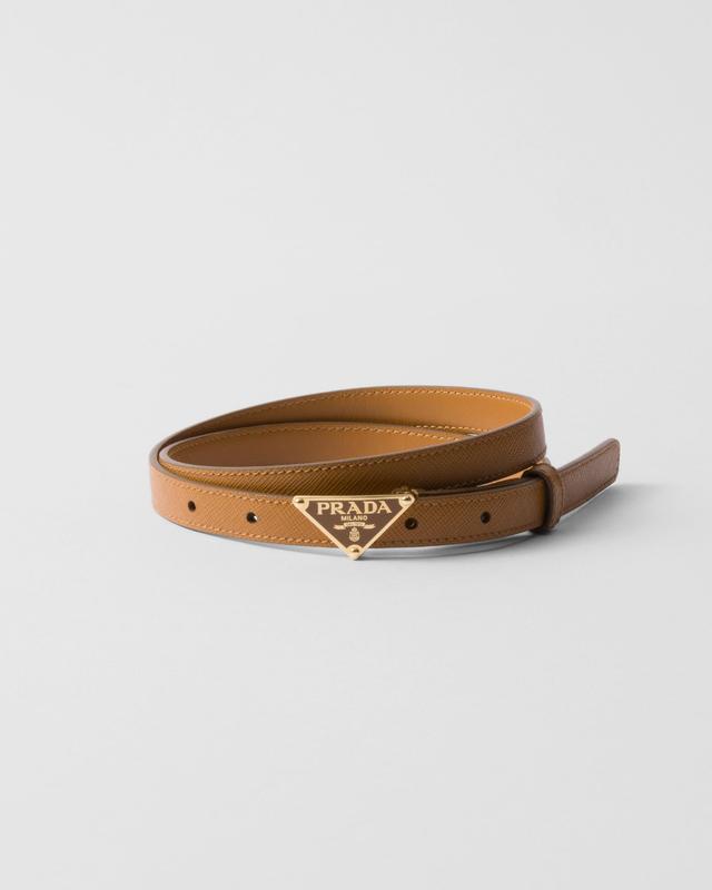 Saffiano leather belt Product Image