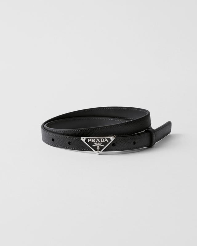 Saffiano leather belt Product Image