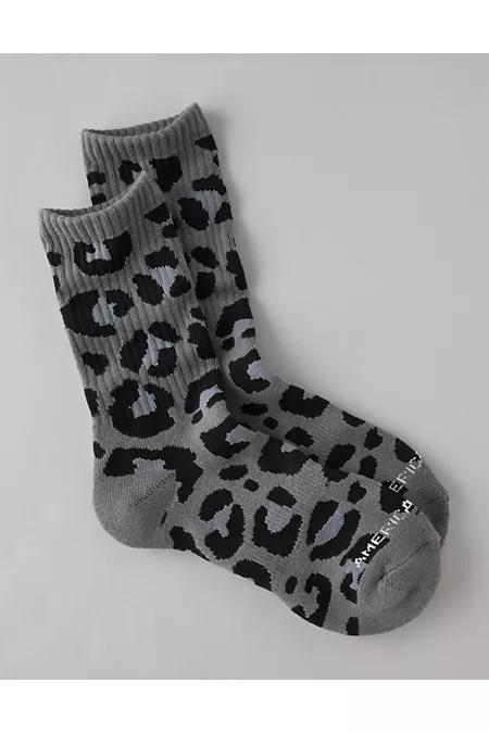 AE Animal-Print Crew Socks Men's Product Image