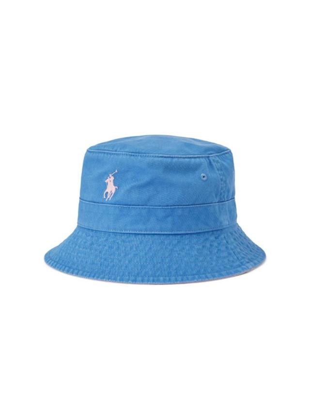 Men's Cotton Chino Bucket Hat In New England Blue Product Image