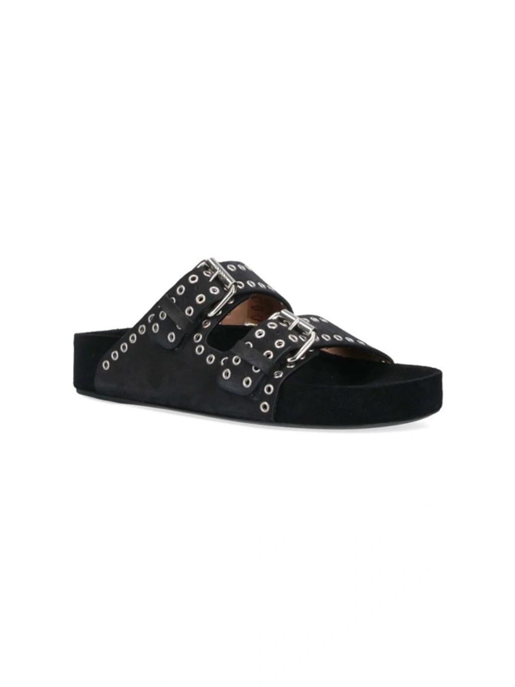 ISABEL MARANT Black Lennyo Sandals Product Image