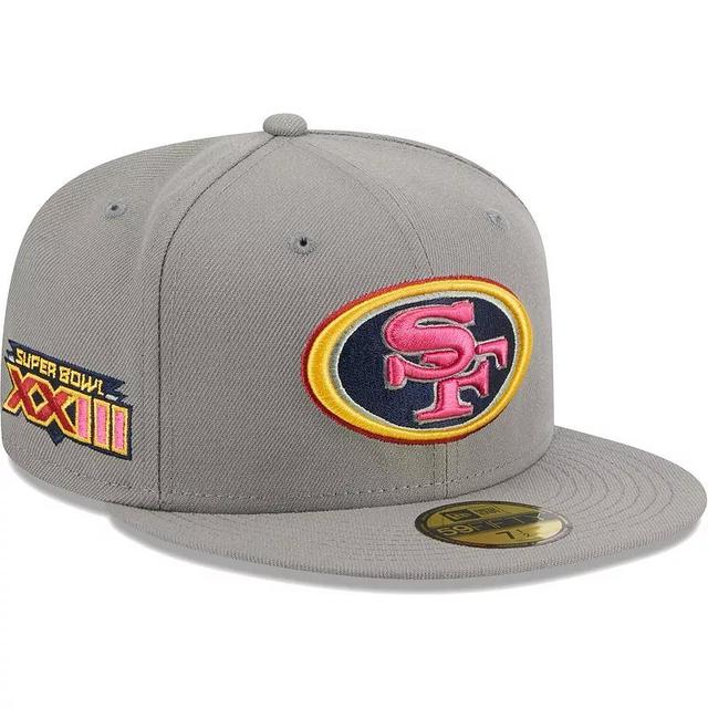 Mens New Era Gray San Francisco 49ers Color Pack 59FIFTY Fitted Hat Product Image