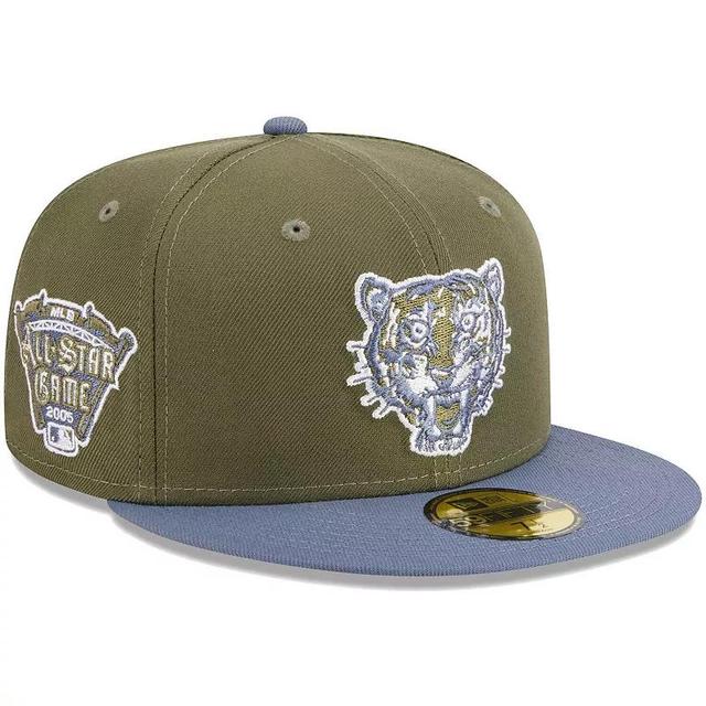 Mens New Era Olive/Blue Detroit Tigers 59FIFTY Fitted Hat Product Image