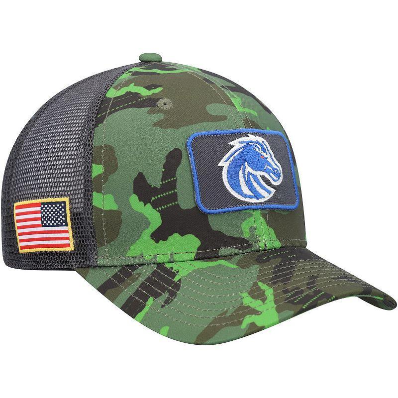 Mens Nike Camo/Black Boise State Broncos Classic99 Veterans Day Trucker Snapback Hat Product Image