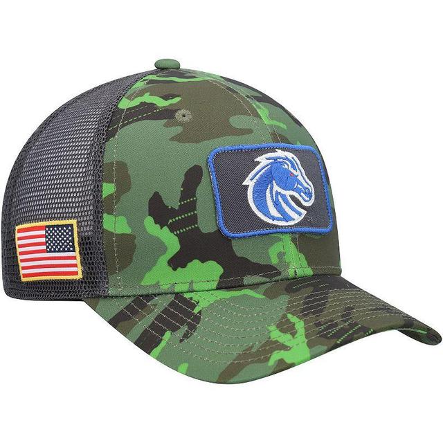 Mens Nike Camo/Black Boise State Broncos Classic99 Veterans Day Trucker Snapback Hat Product Image