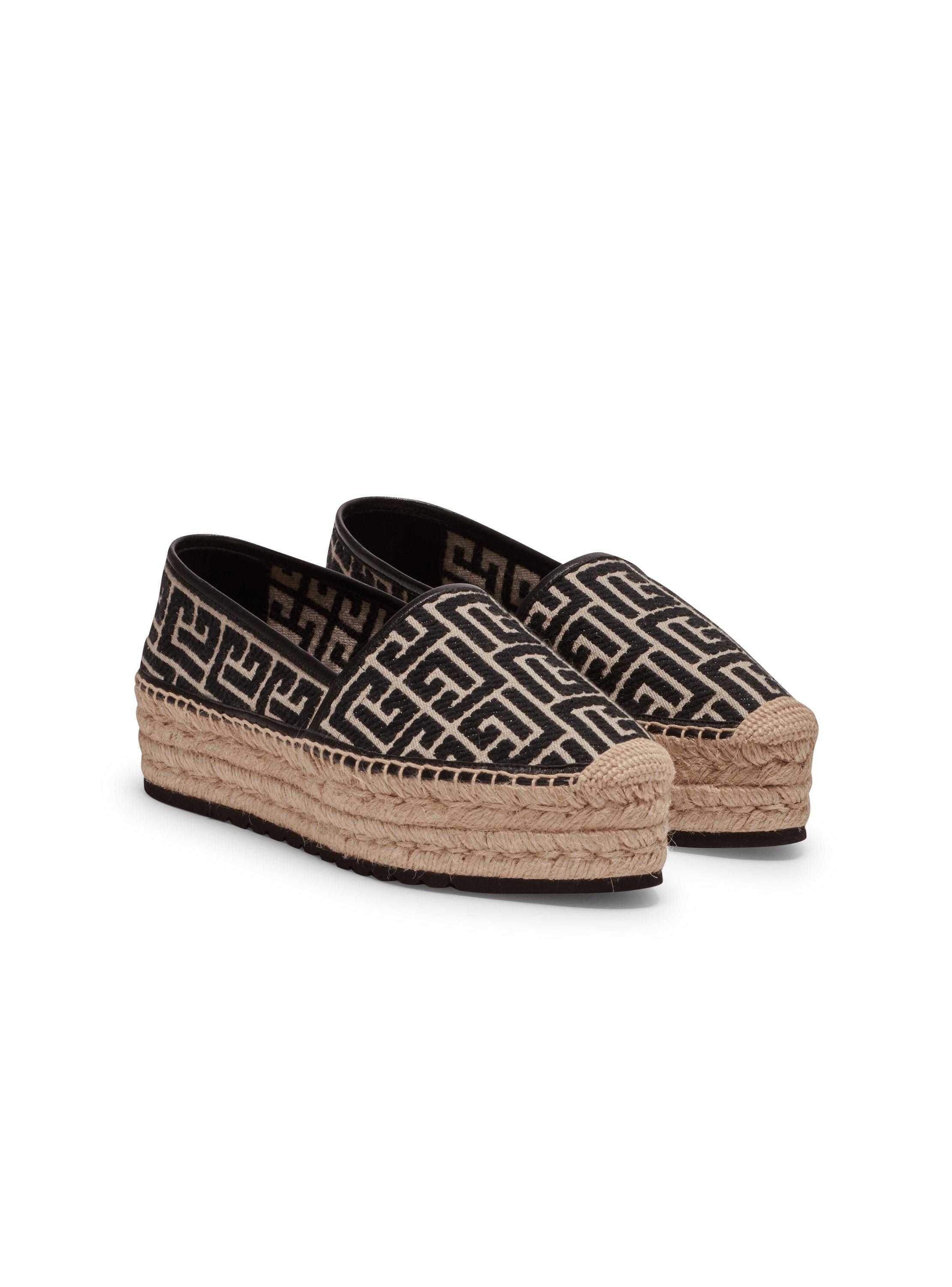 Alex espadrilles with jacquard monogram Product Image