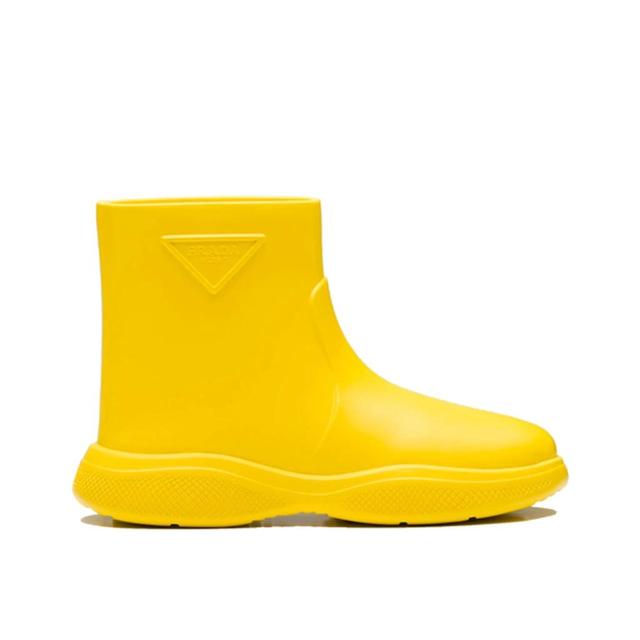 Logo Rubber Boots In Yellow Product Image