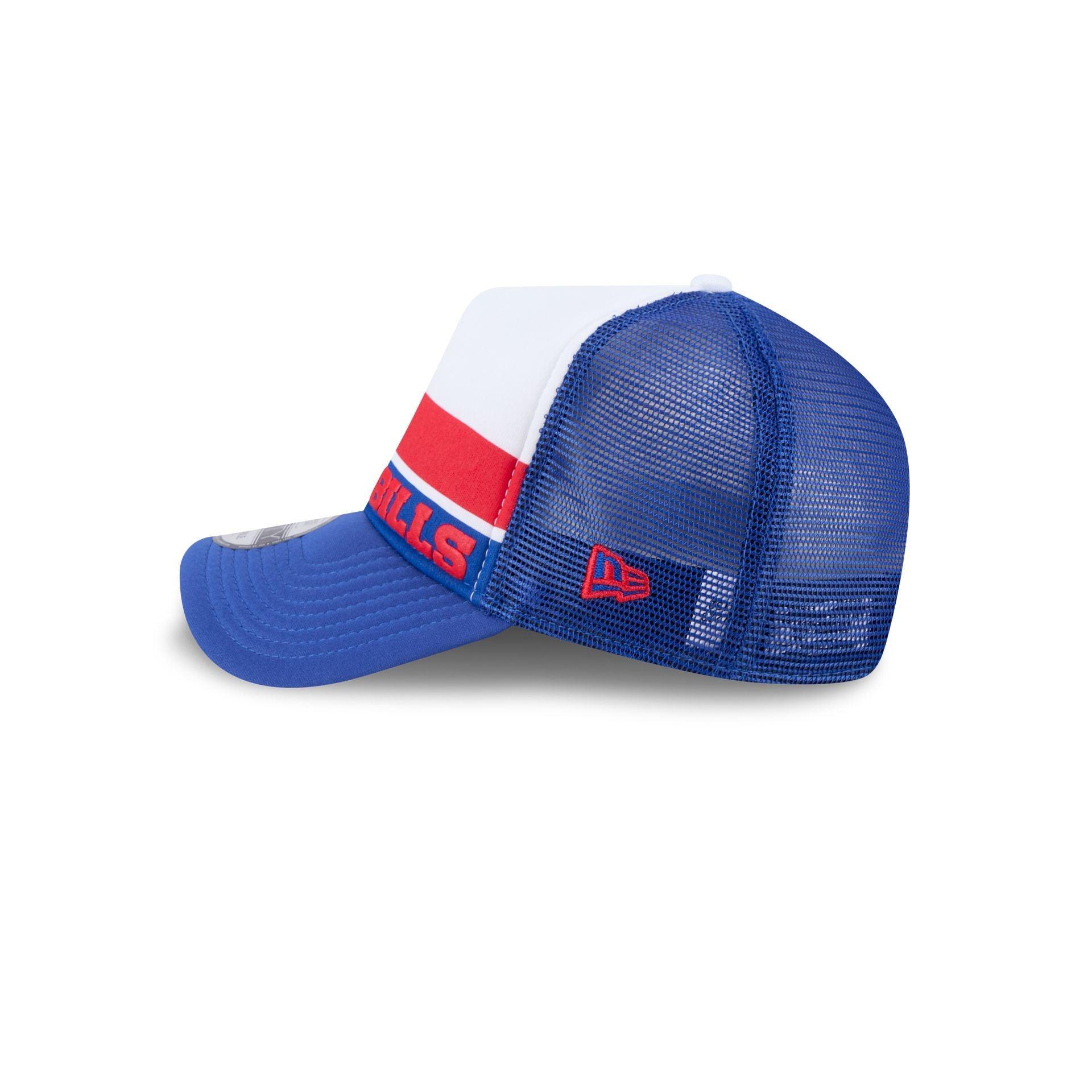 Buffalo Bills Color Block 9FORTY A-Frame Trucker Snapback Hat Male Product Image