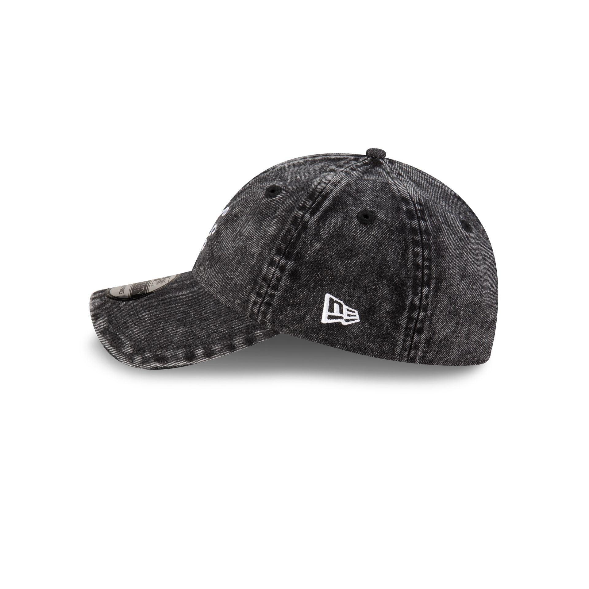 New Era Cap Chemical Wash Black 9TWENTY Adjustable Hat Male Product Image