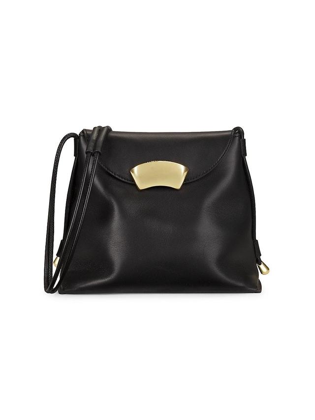 Womens Petite ID Leather Shoulder Bag Product Image