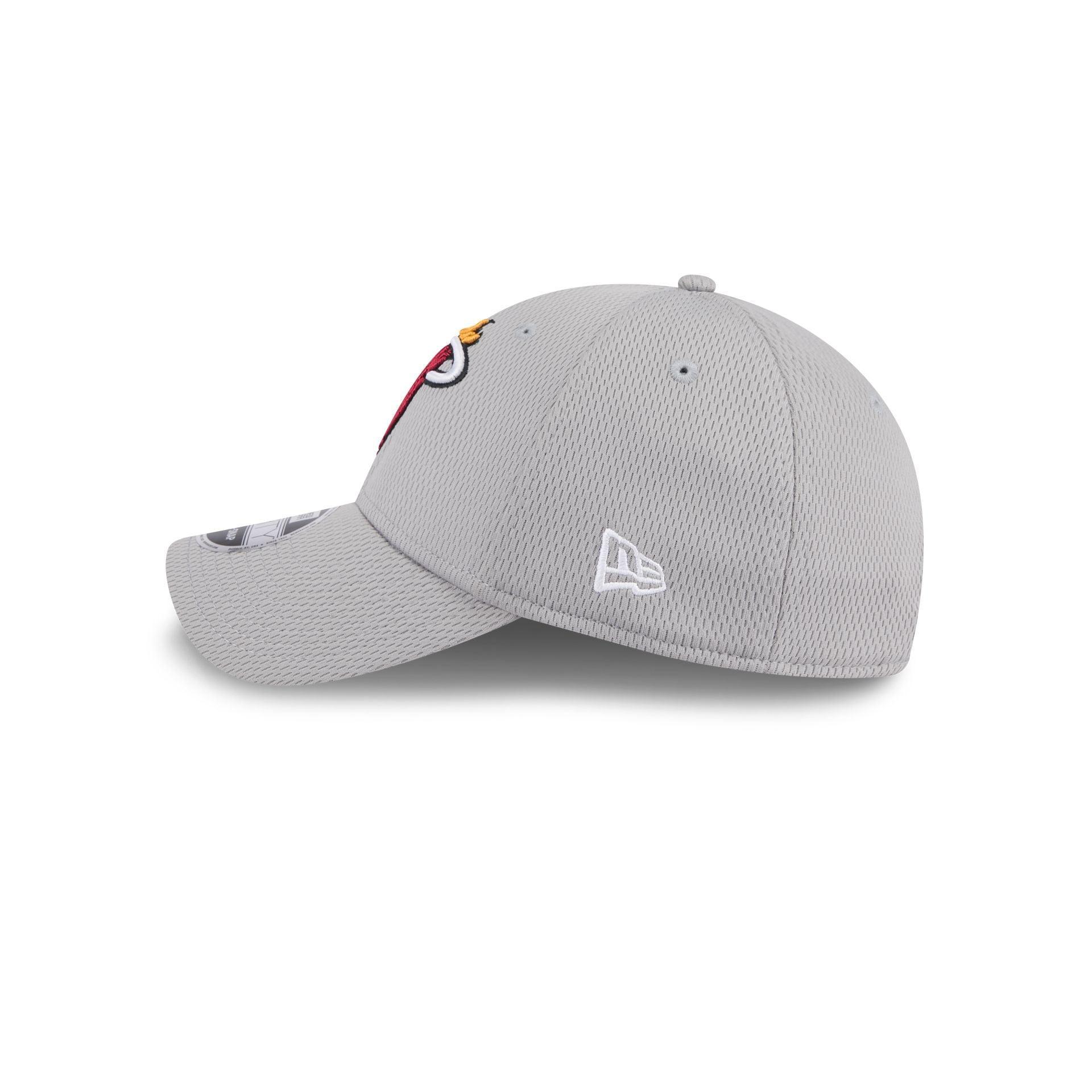 Miami Heat Gray 9FORTY Stretch-Snap Hat Male Product Image